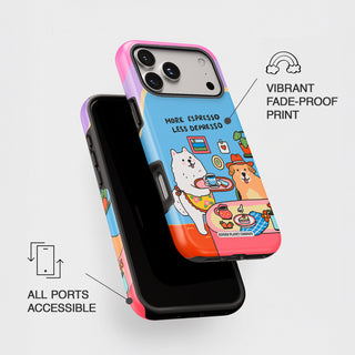More Espresso Less Depresso Dog Tough Phone Case