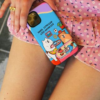 More Espresso Less Depresso Dog Tough Phone Case