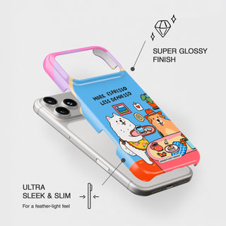 More Espresso Less Depresso Dog Snap Phone Case