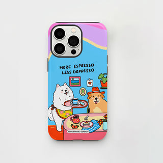 More Espresso Less Depresso Dog Tough Phone Case