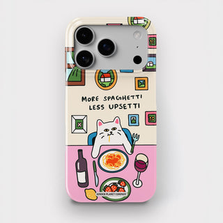 Spaghetti Upsetti Cat Snap Phone Case