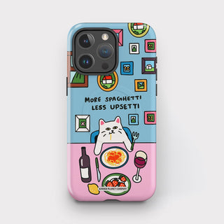 Spaghetti Upsetti Blue Cat Tough Magsafe Phone Case