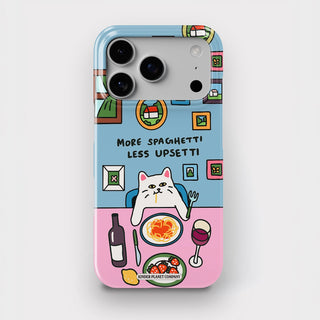 Spaghetti Upsetti Blue Cat Snap Phone Case
