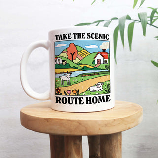Take the Scenic Route Home Mug