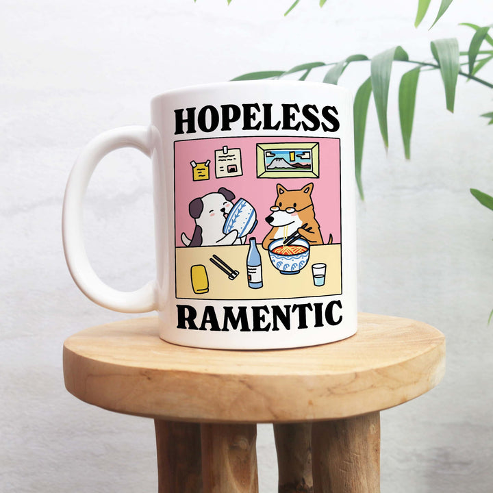 'Hopeless Ramentic' Dog Mug