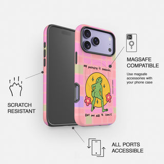 My Anxiety is Chronic but my Ass is Iconic Frog Tough Magsafe Case