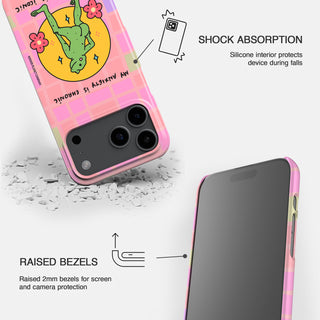 My Anxiety is Chronic but my Ass is Iconic Frog Snap Phone Case