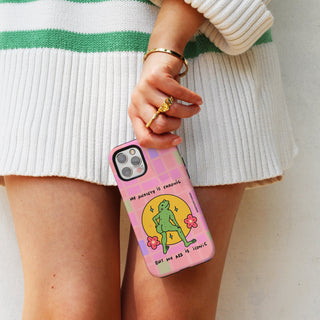 My Anxiety is Chronic by my Ass is Iconic Frog Tough Phone Case