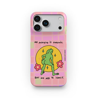 My Anxiety is Chronic but my Ass is Iconic Frog Snap Phone Case