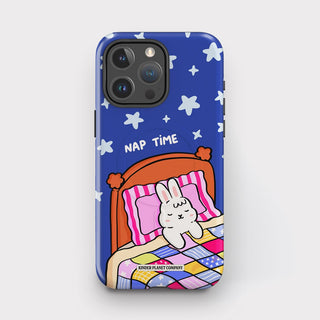 Nap Time Dark Blue Bunny Tough Magsafe Phone Case