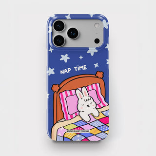 Nap Time Dark Blue Bunny Snap Phone Case