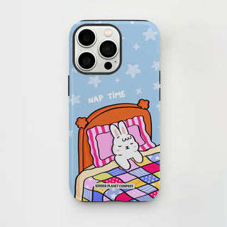 Nap Time Light Blue Bunny Phone Case