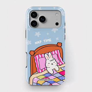 Nap Time Light Blue Bunny Tough Phone Case