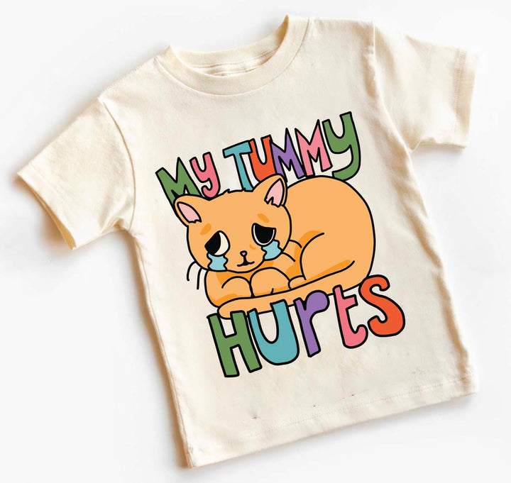 'My Tummy Hurts' Kid's Cat T-shirt