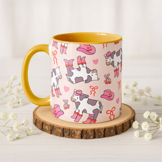New Boot Goofing Cow Mug