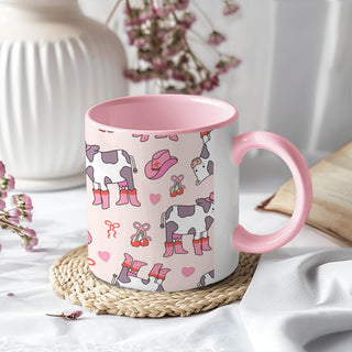 New Boot Goofing Cow Mug