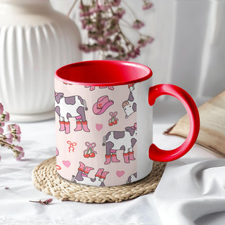 New Boot Goofing Cow Mug