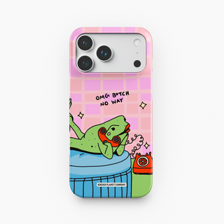 Omg B*tch No Way Frog Snap Phone Case