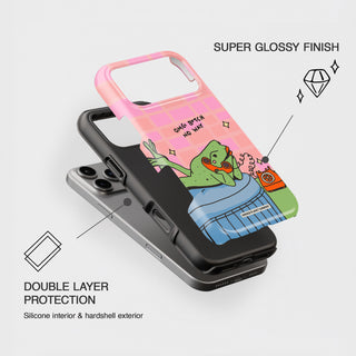 Omg B*tch No Way Frog Tough Phone Case