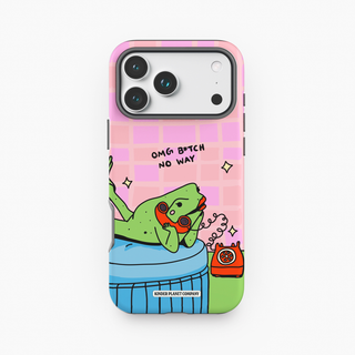 Omg B*tch No Way Frog Tough Phone Case