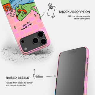 Omg B*tch No Way Frog Snap Phone Case