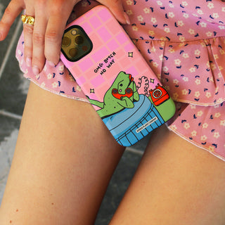 Omg B*tch No Way Frog Tough Phone Case