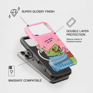 Omg B*tch No Way Frog Tough Magsafe Case
