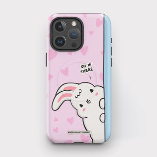 Oh Hi There Pink Bunny Tough Magsafe Phone Case