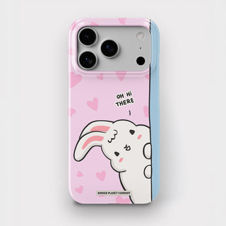 Oh Hi There Pink Bunny Snap Phone Case
