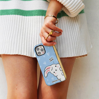 Oh Hi There Blue Bunny Phone Case