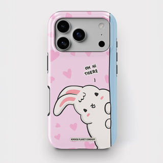 Oh Hi There Pink Bunny Tough Phone Case