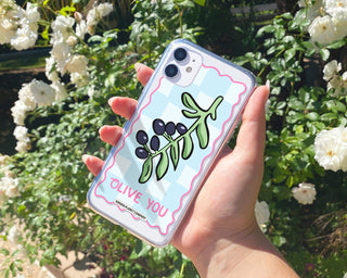'Olive You' Clear Phone Case