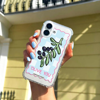 'Olive You' Clear Phone Case