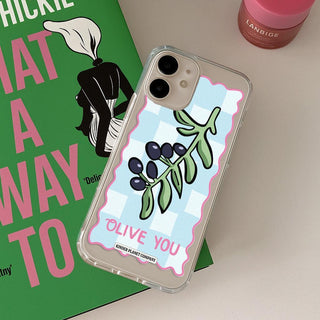 'Olive You' Clear Phone Case
