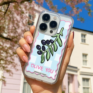 'Olive You' Clear Phone Case