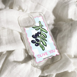 'Olive You' Clear Phone Case