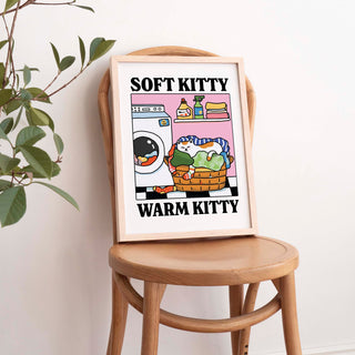 'Soft Kitty Warm Kitty' Cat Print