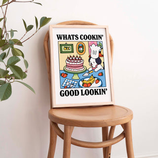 'Whats Cookin Good Lookin' Dog Print