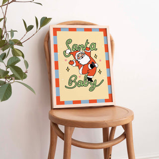 'Santa Baby' Christmas Print