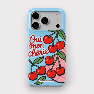 Oui Mon Cherie Blue Snap Phone Case