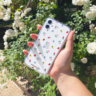 Minimal Wildflowers Clear Phone Case