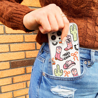 Tres Chic Clear Phone Case