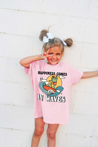 'Happiness in Waves' Kid's Frog T-shirt