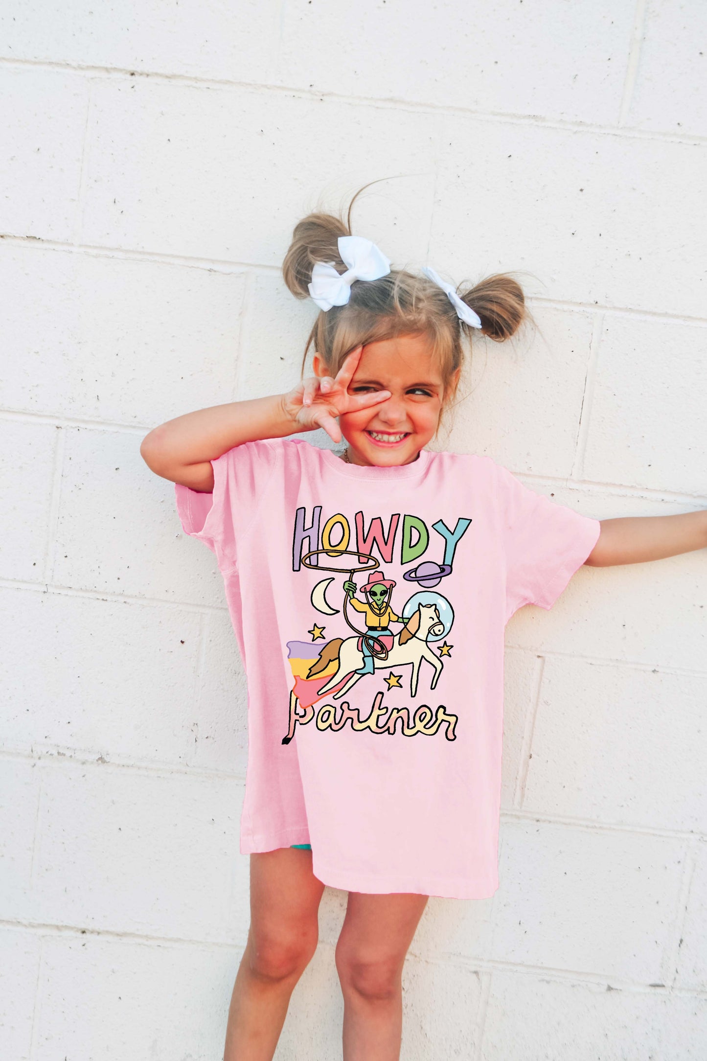 'Howdy Partner' Kid's Alien T-shirt