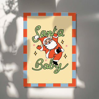 'Santa Baby' Christmas Print