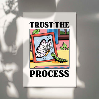 Trust the Process Affirmation Butterfly Print