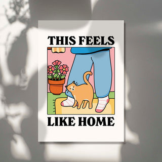This Feels Like Home Cat Print