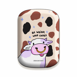 Be Weird, Who Cares Cow Magnetic Power Bank