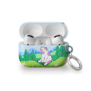 Protect Your Peace Cow AirPods Case