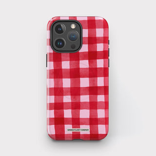 Red Berries Gingham Tough Magsafe Phone Case